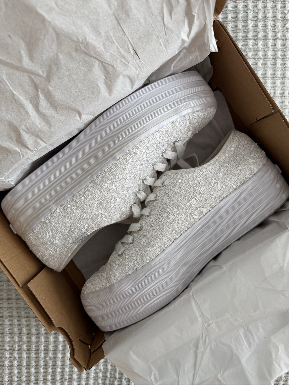 Keds Triple Up Sequins Platform Sneakers